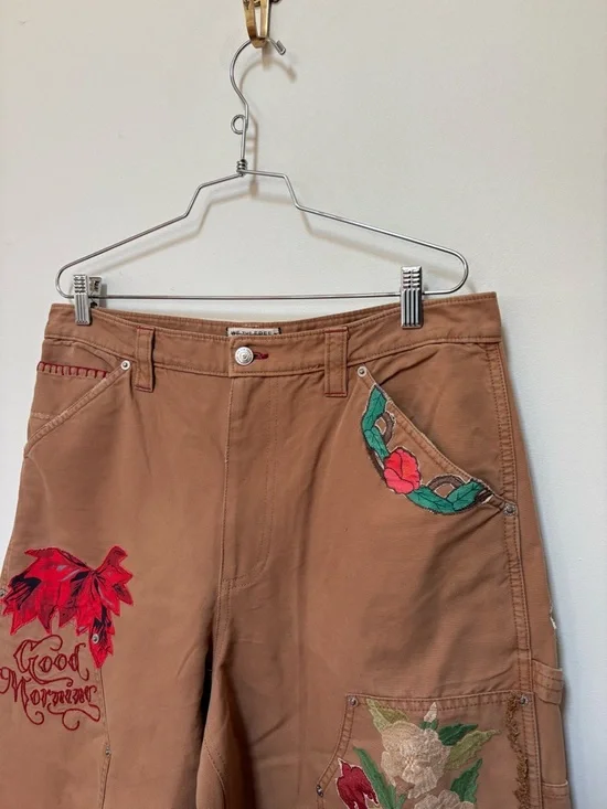 NWOT Free People We The Free Bright Time Craft Pants Size 14 - Picture 7 of 16